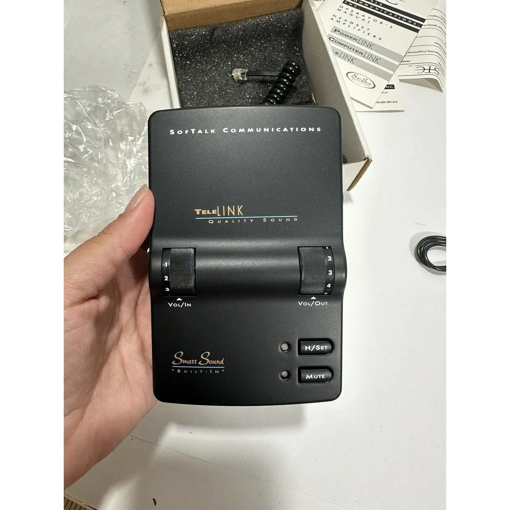 SofTalk Communications Tele-Link 80100 Amplifier & Binaural 83300 Headset Bundle